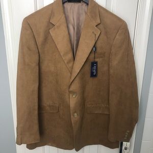 Chaps Suede Sport Coat SIZE 42 regular NWT